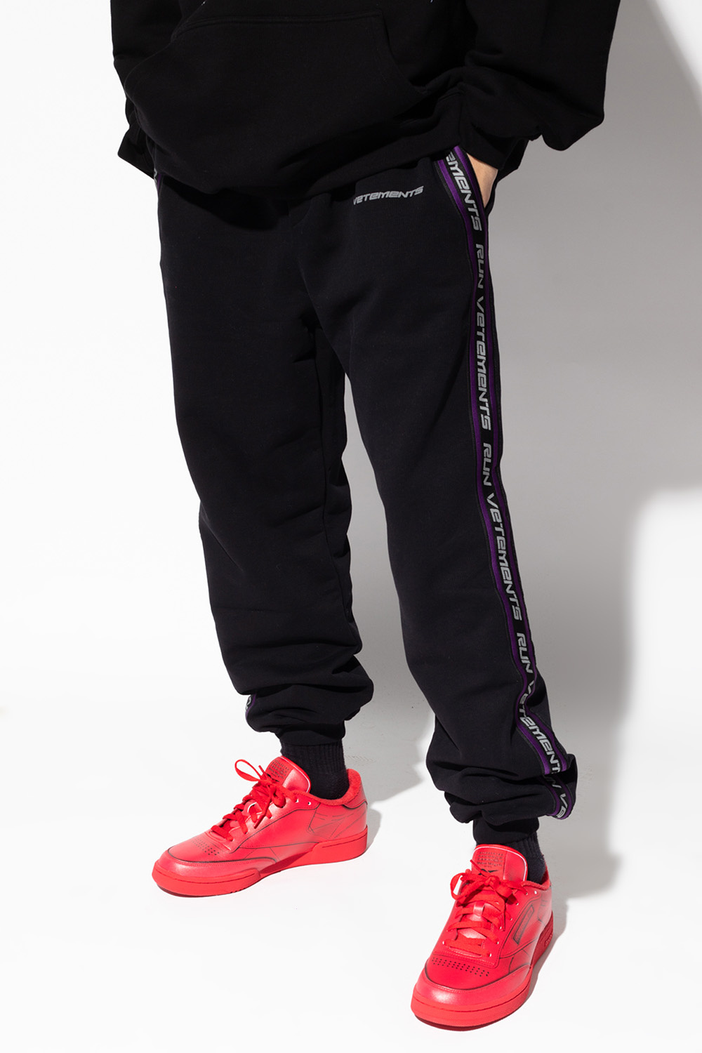 VETEMENTS Side stripe sweatpants